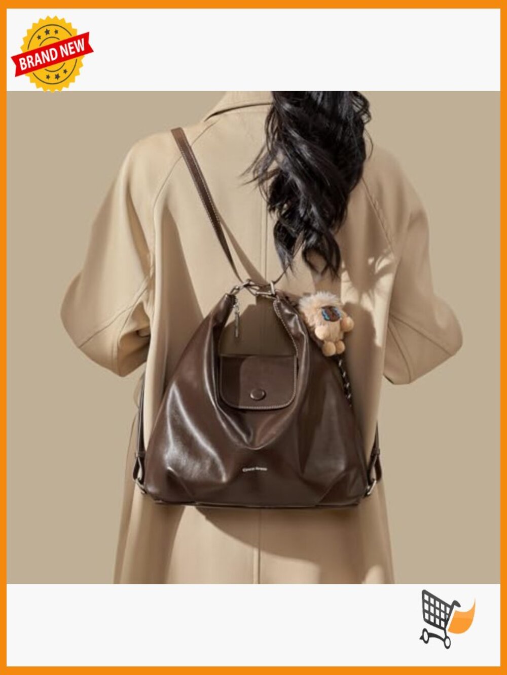 Women’s Leather Hobo Shoulder Bag Tote Crossbody - Picture 3 of 7